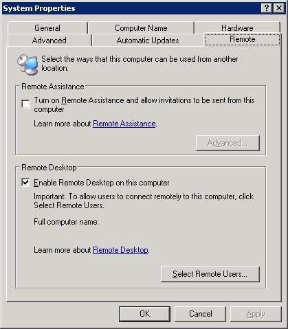 cómo asegurarse de cambiar el puerto del escritorio remoto con respecto al servidor de Windows 2003