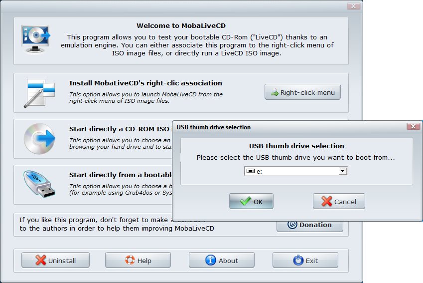 Check if usb is bootable mobalivecd